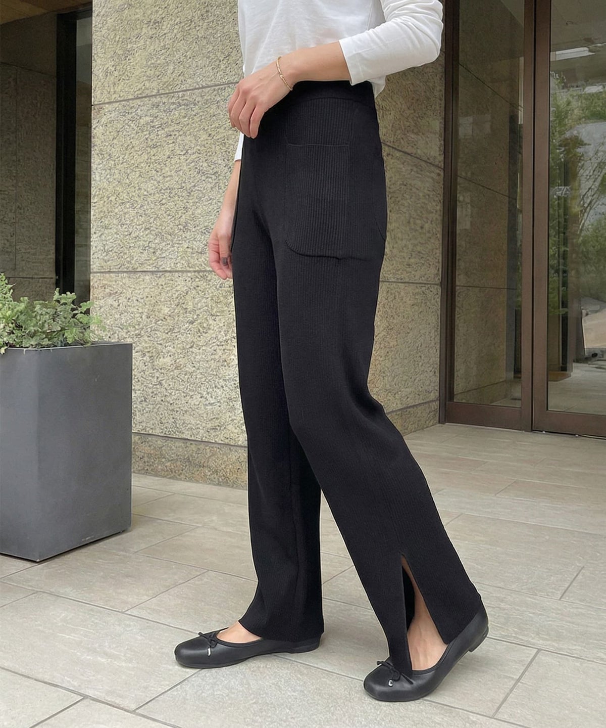 着用イメージ 163cm ブラック 02サイズ