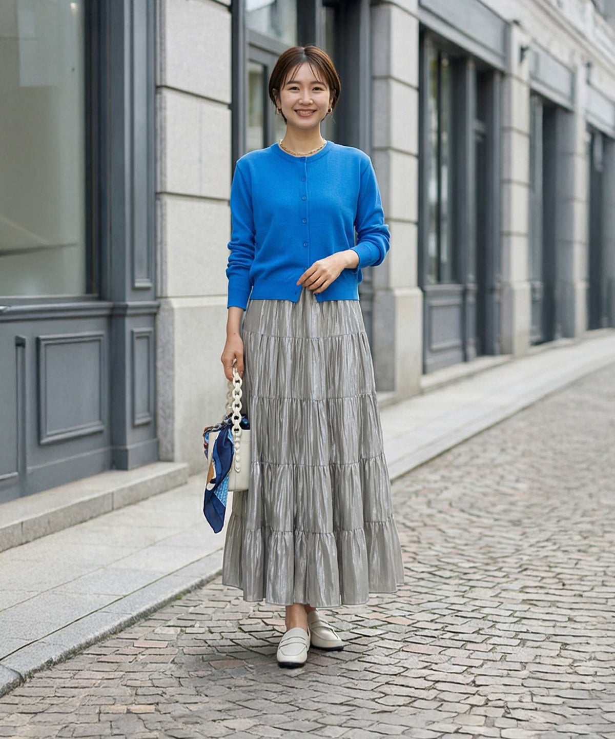 ブルー×ライトグレー