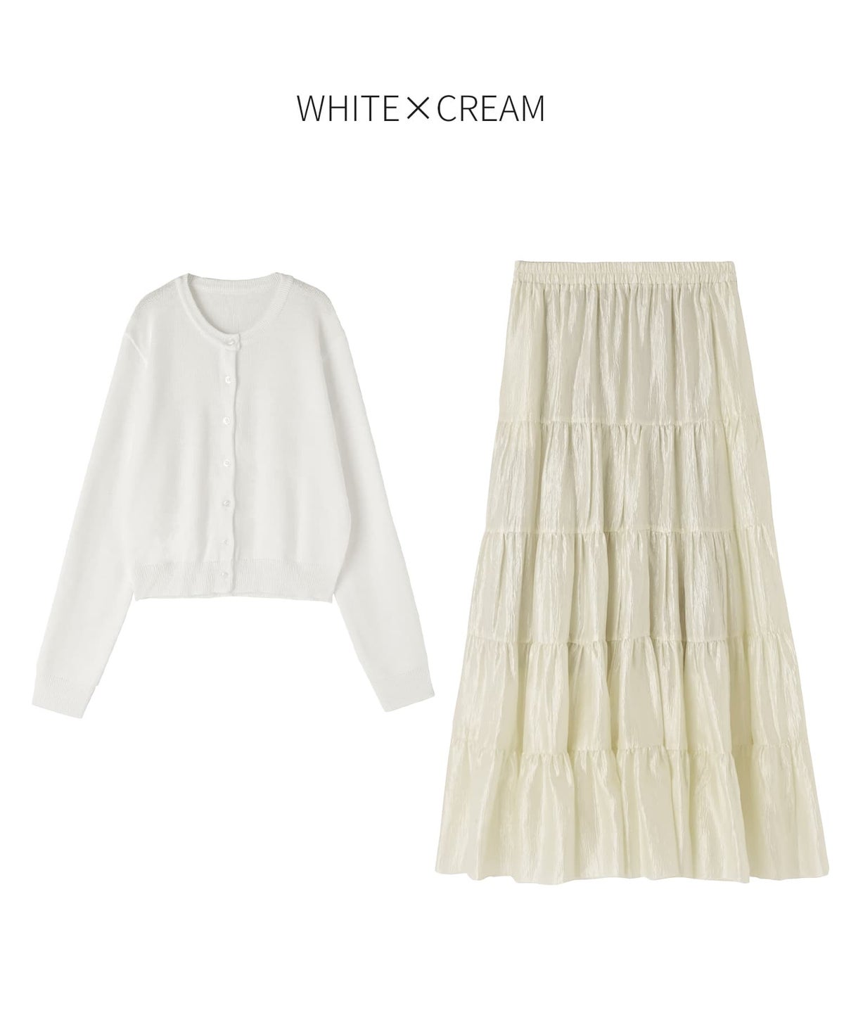 ホワイト×クリーム