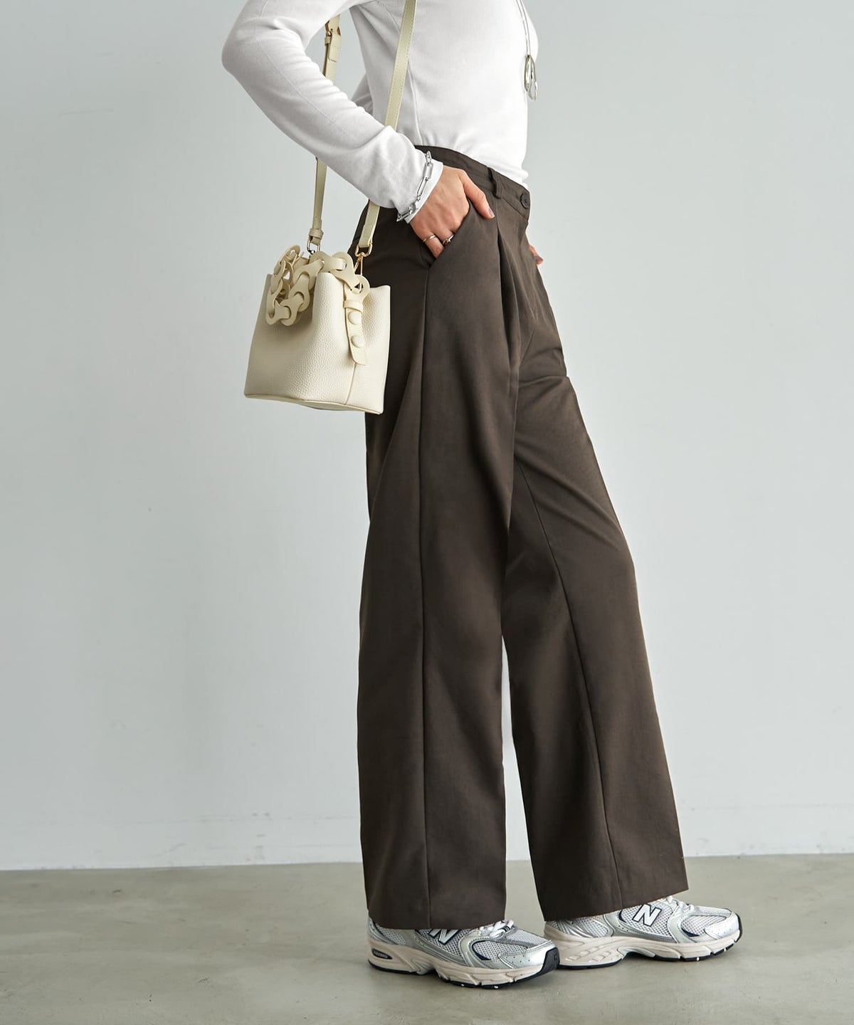 着用イメージ 167cm セピアブラウン Sサイズ