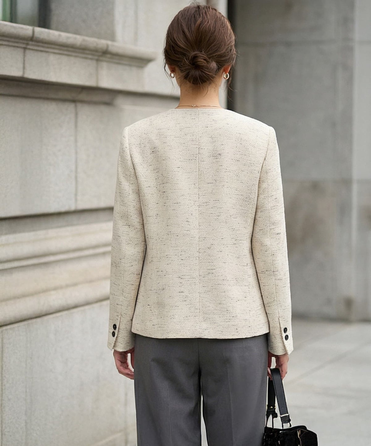 着用イメージ 163cm ライトベージュ