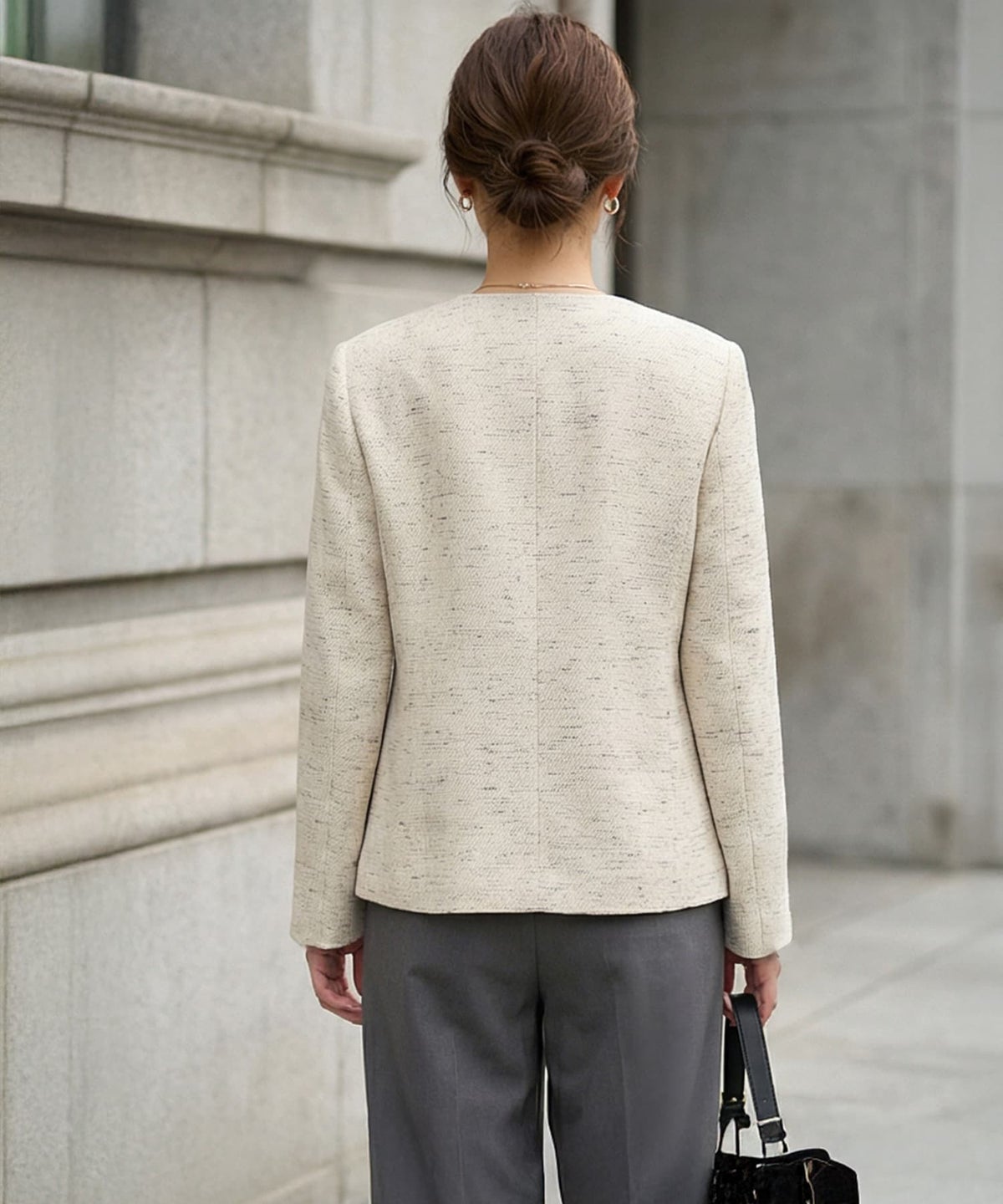 着用イメージ 163cm ライトベージュ