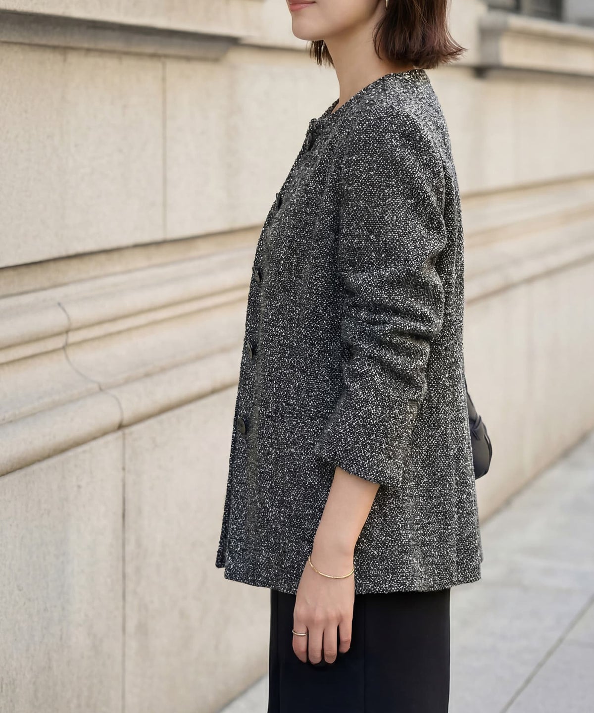 着用イメージ 163cm ブラック