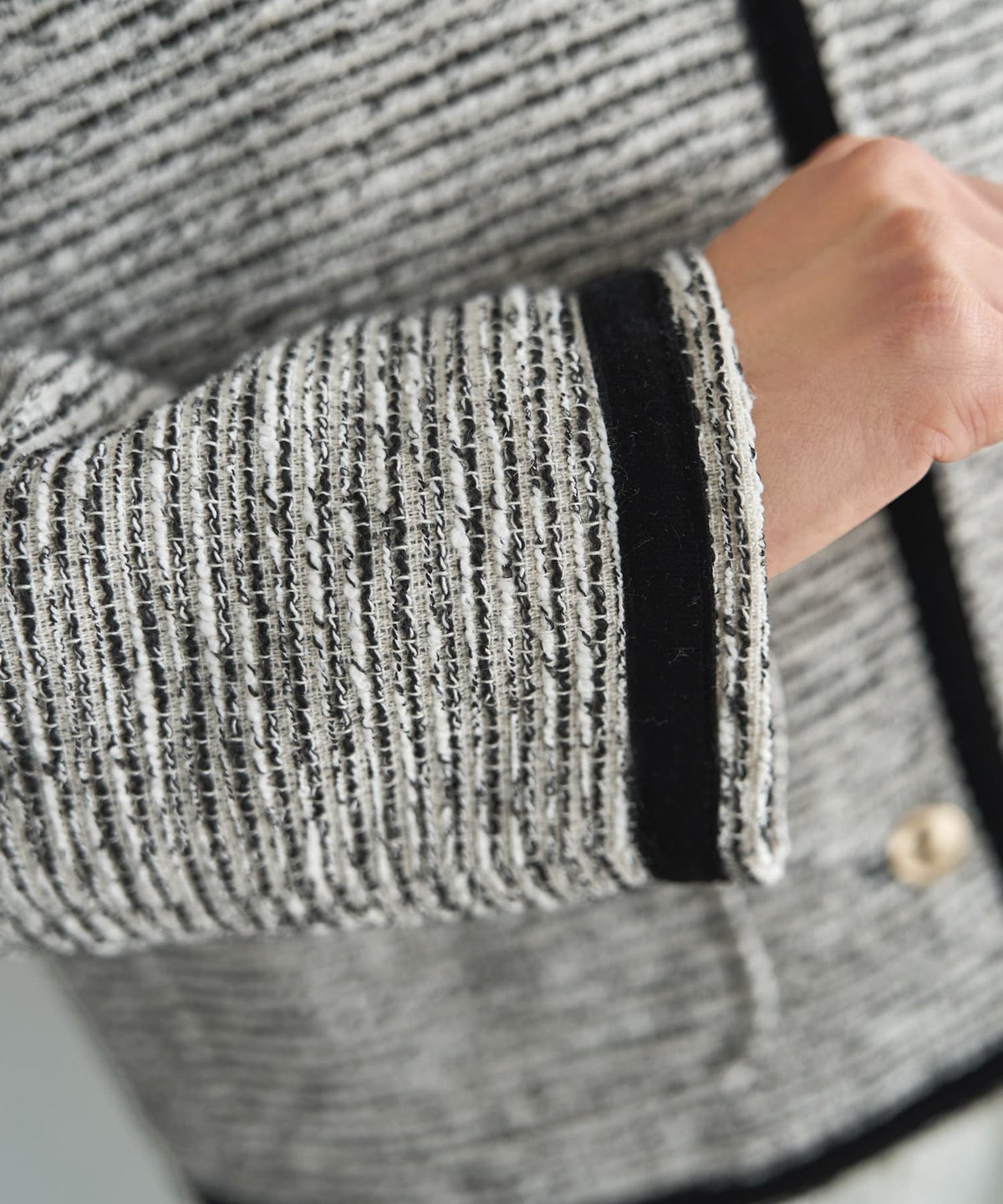 着用イメージ 166cm ホワイトミックス