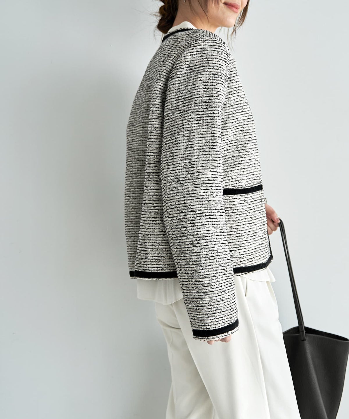 着用イメージ 166cm ホワイトミックス