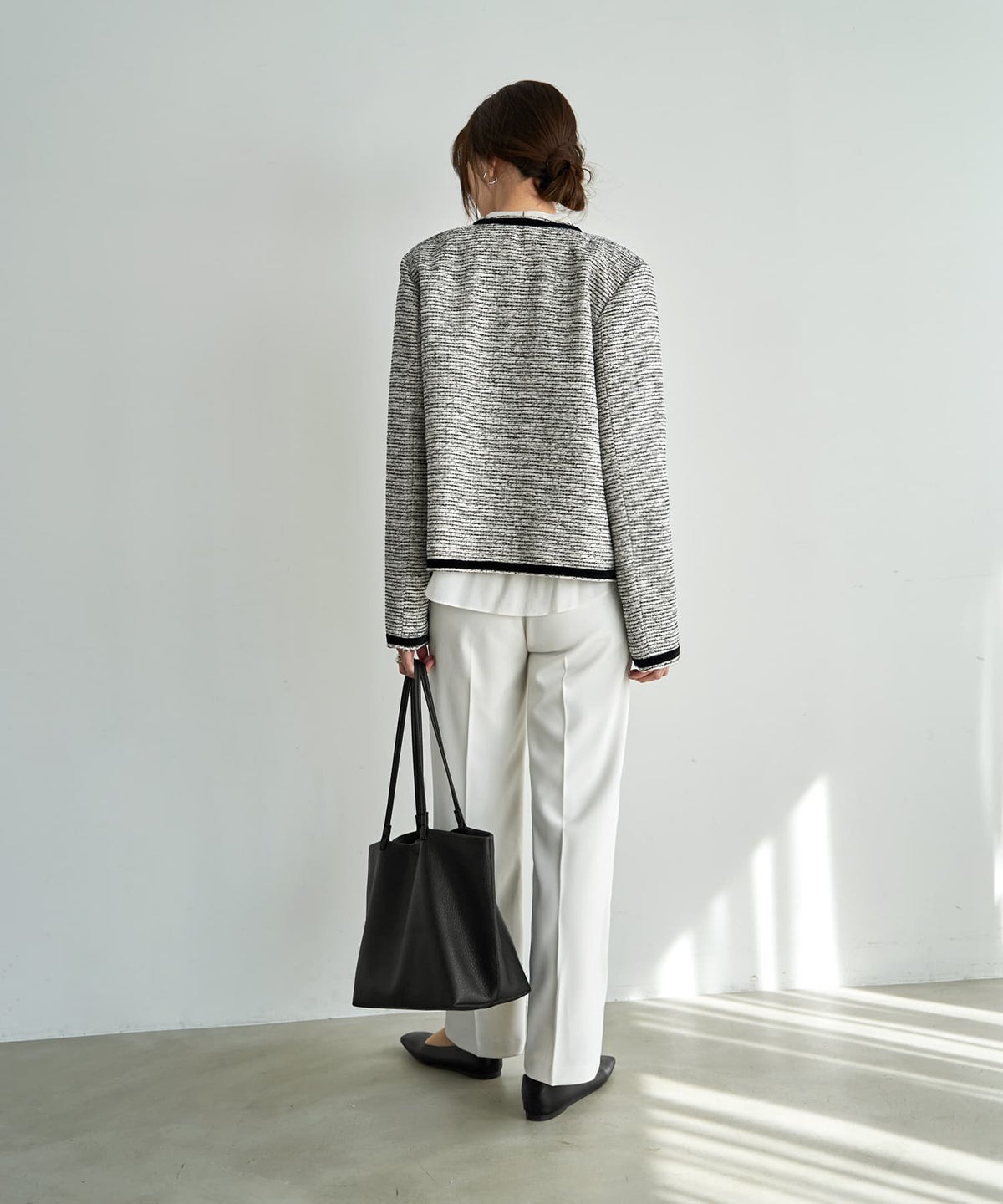 着用イメージ 166cm ホワイトミックス