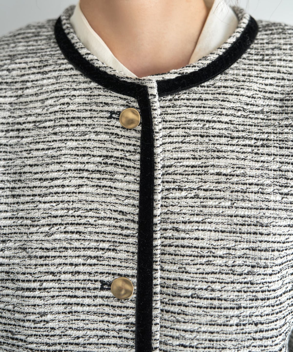 着用イメージ 166cm ホワイトミックス