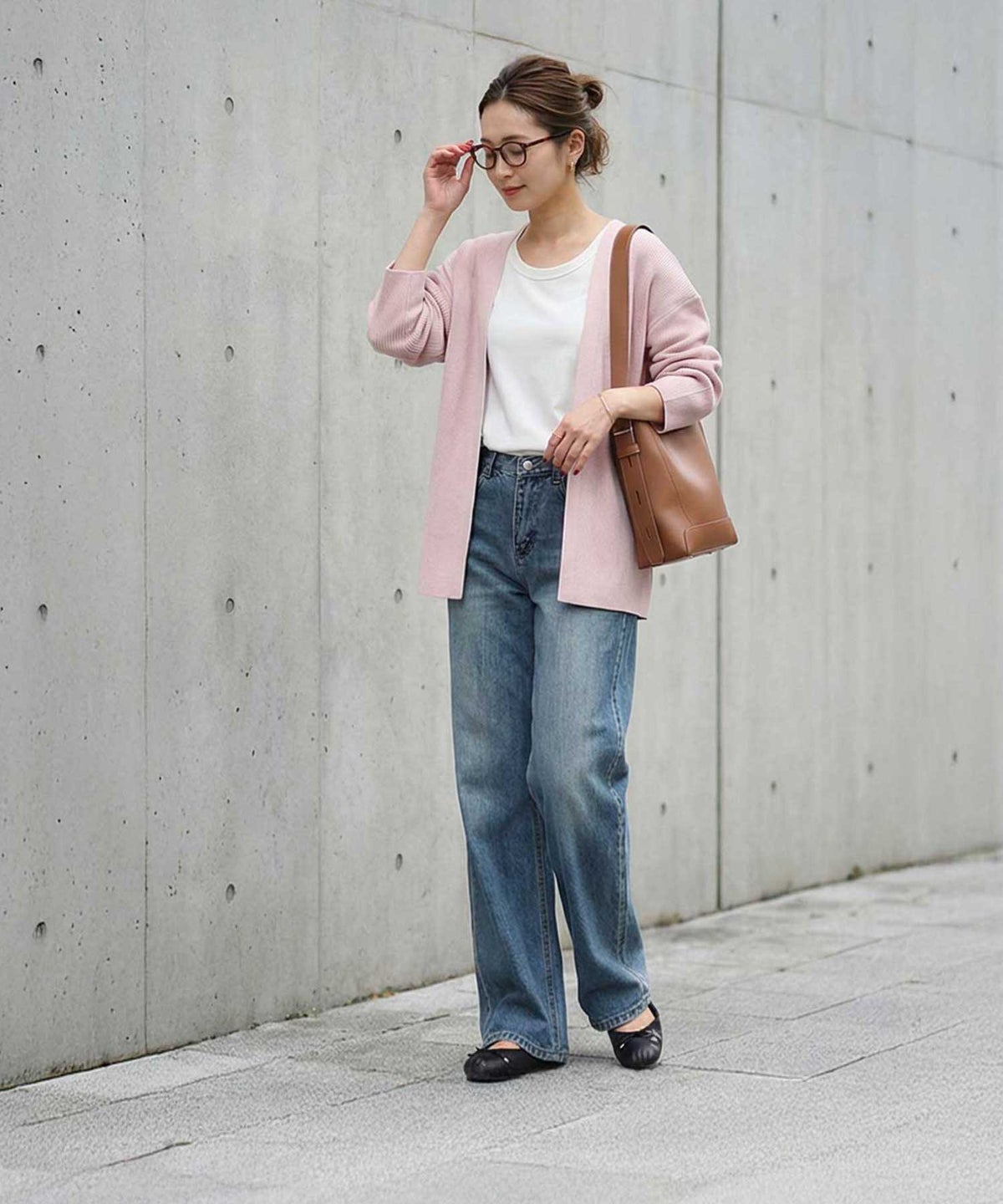 着用イメージ 163cm ピンク