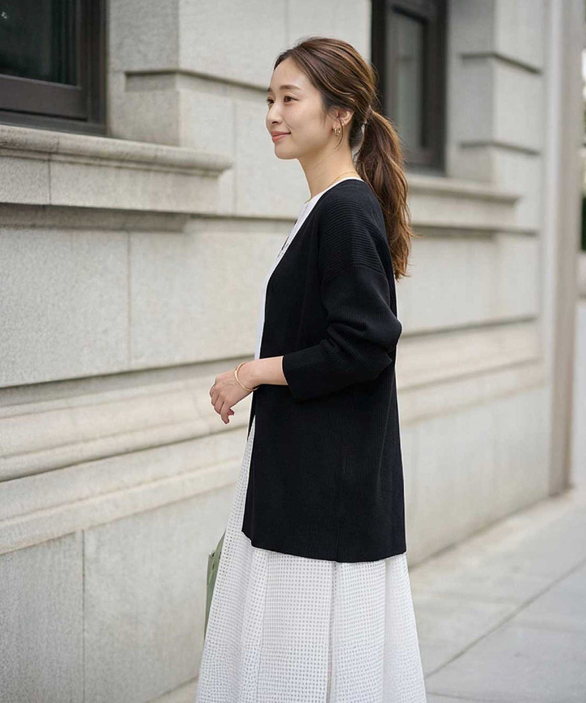 着用イメージ 163cm ブラック