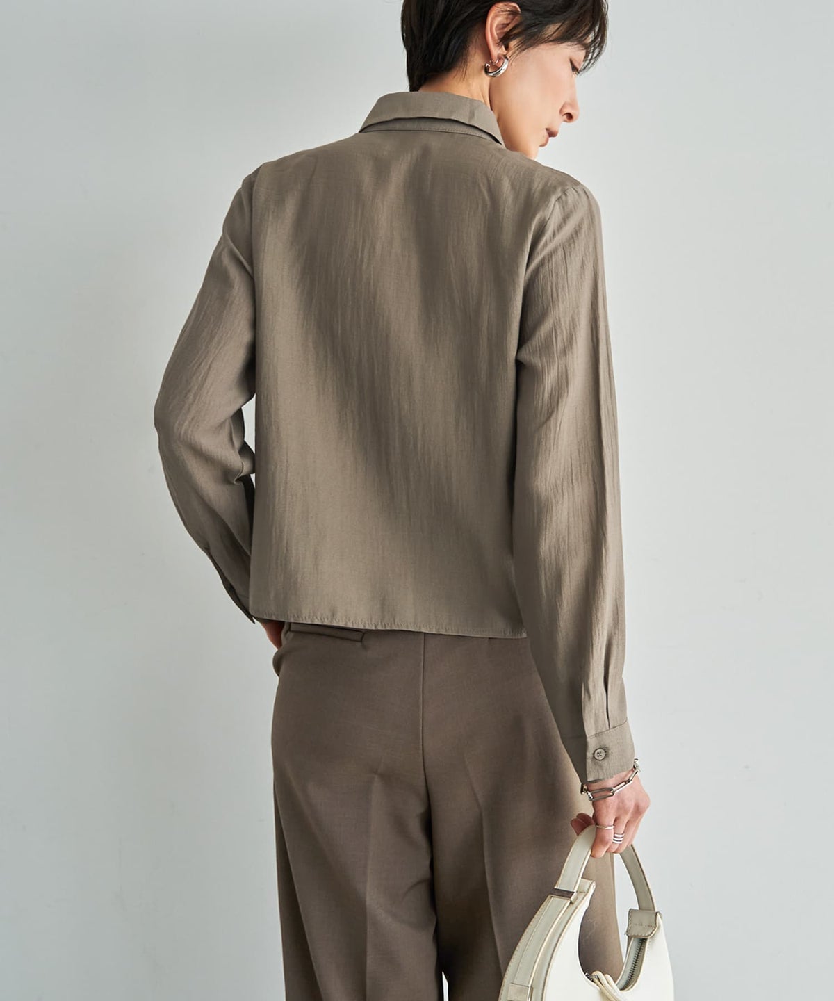 着用イメージ 167cm ダークサンド