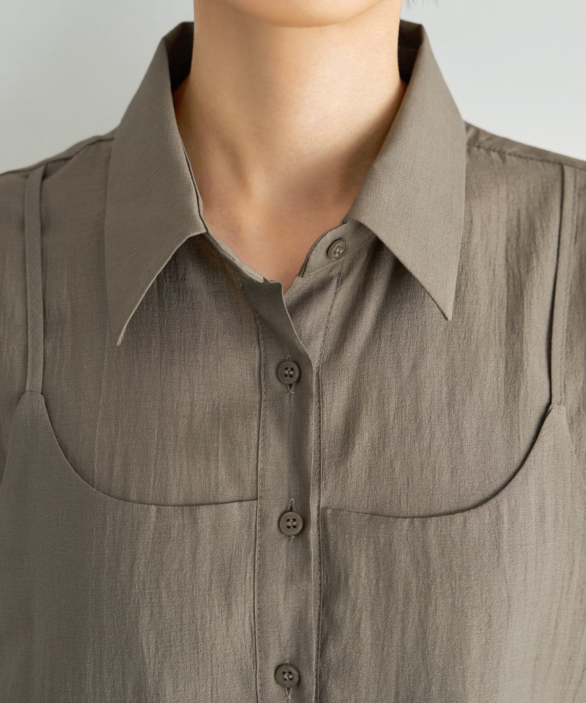 着用イメージ 167cm ダークサンド