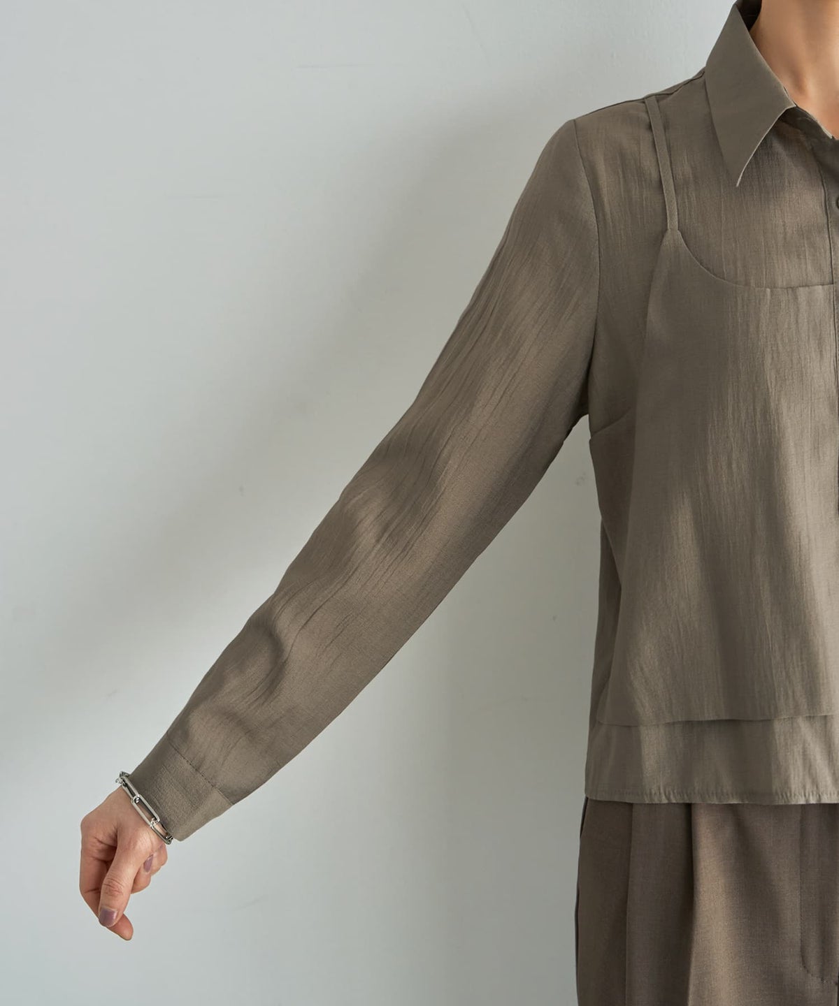 着用イメージ 167cm ダークサンド