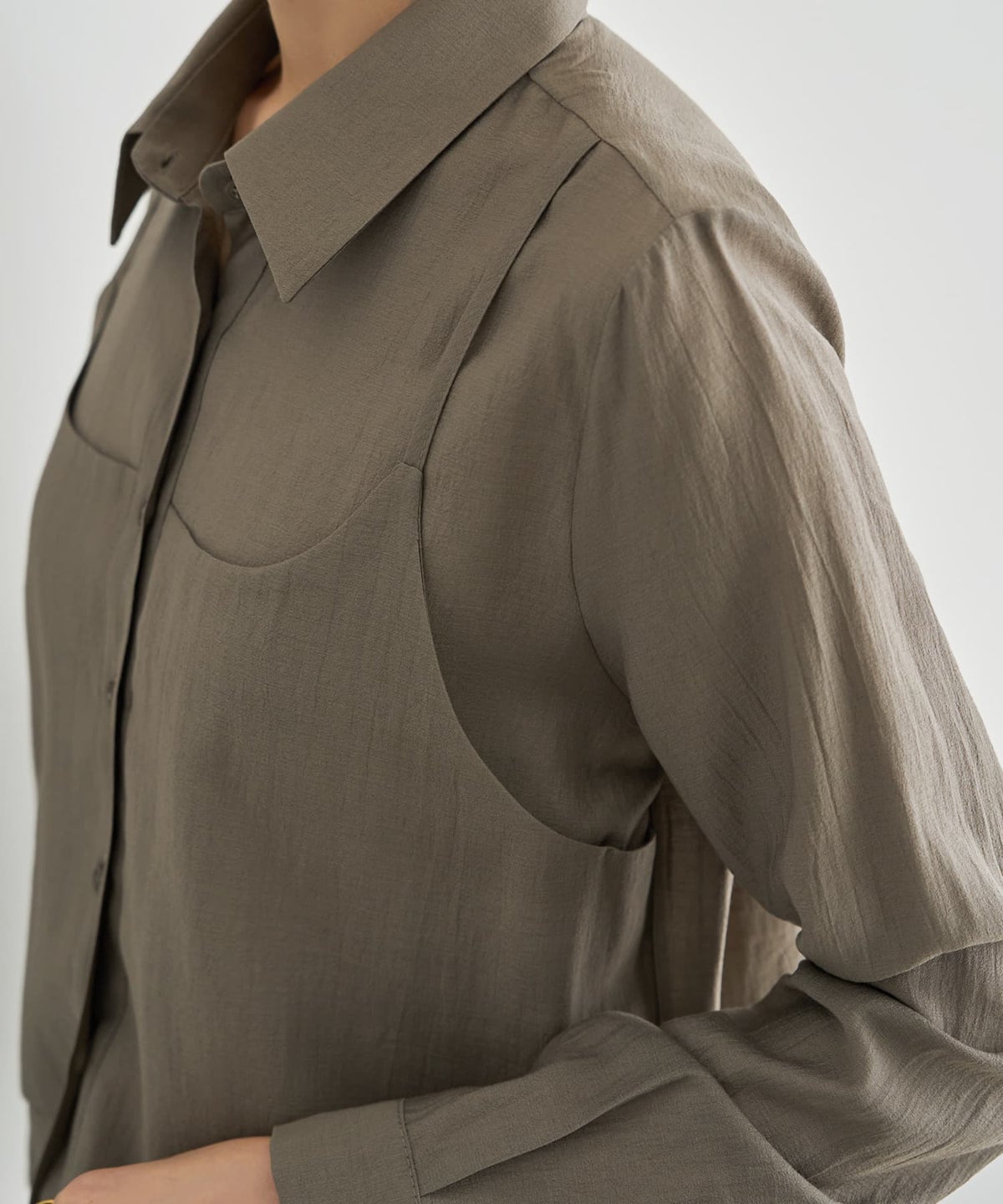 着用イメージ 167cm ダークサンド