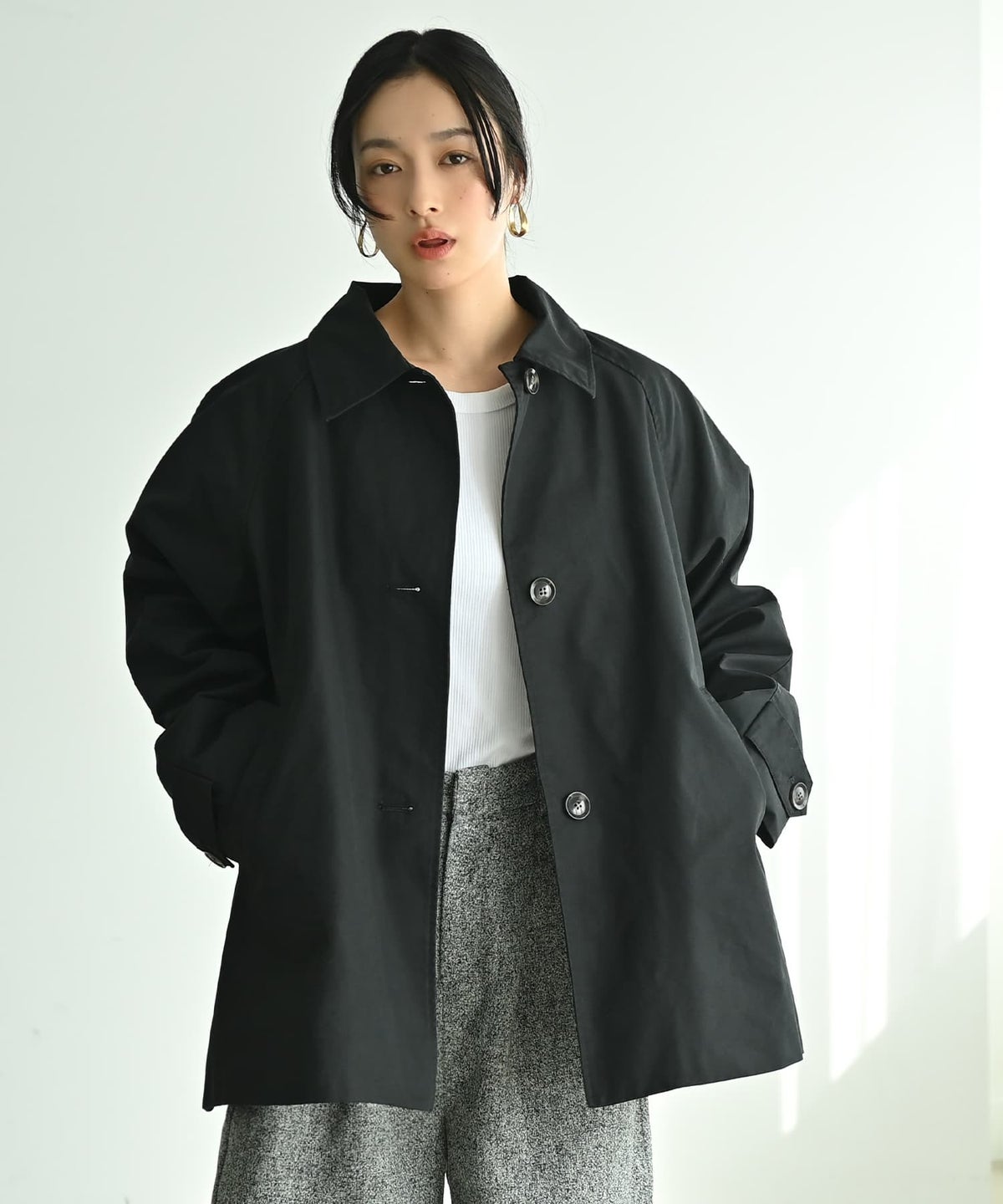 着用イメージ 167cm ブラック