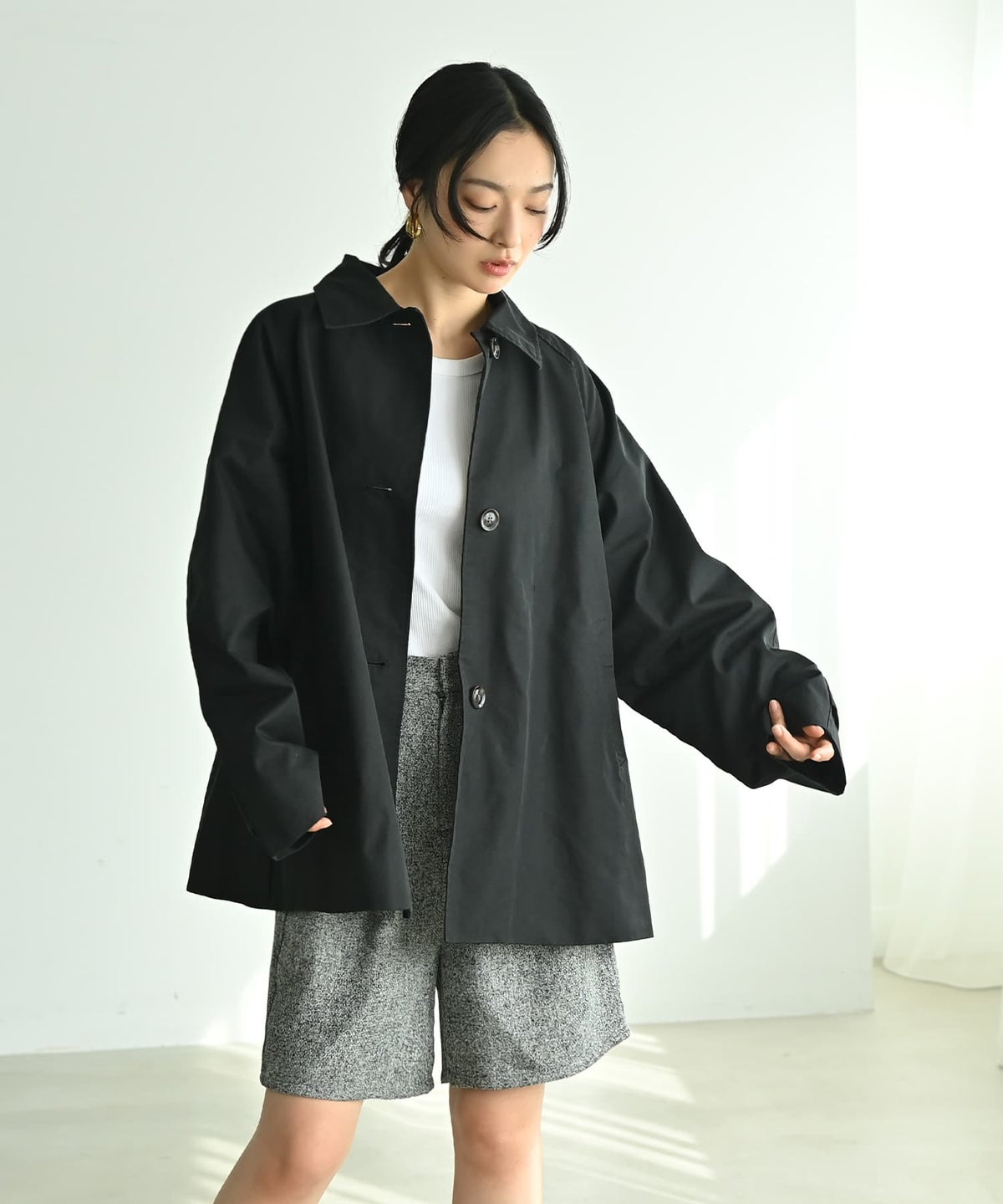 着用イメージ 167cm ブラック