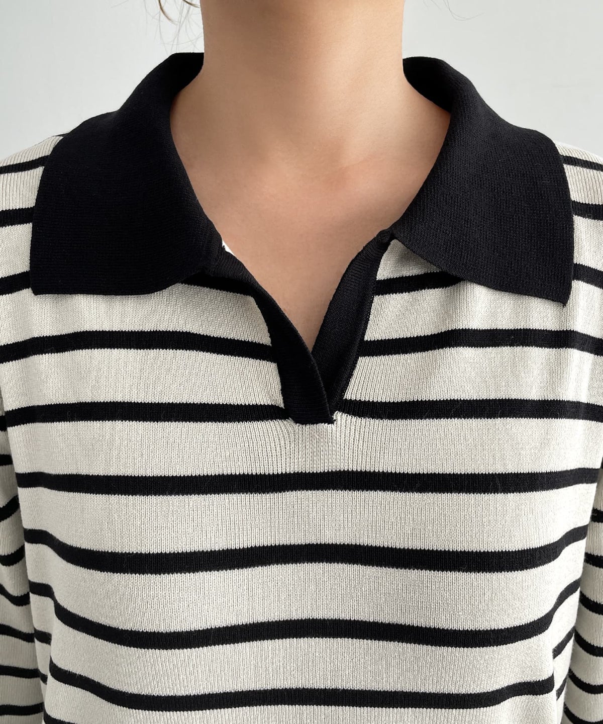 着用イメージ 163cm ベージュミックス