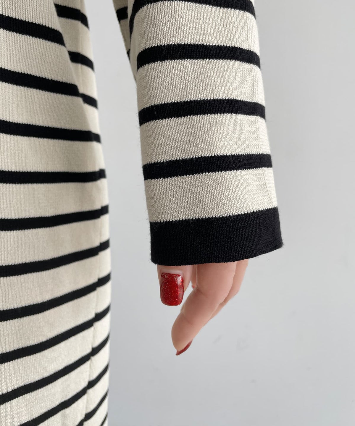 着用イメージ 163cm ベージュミックス