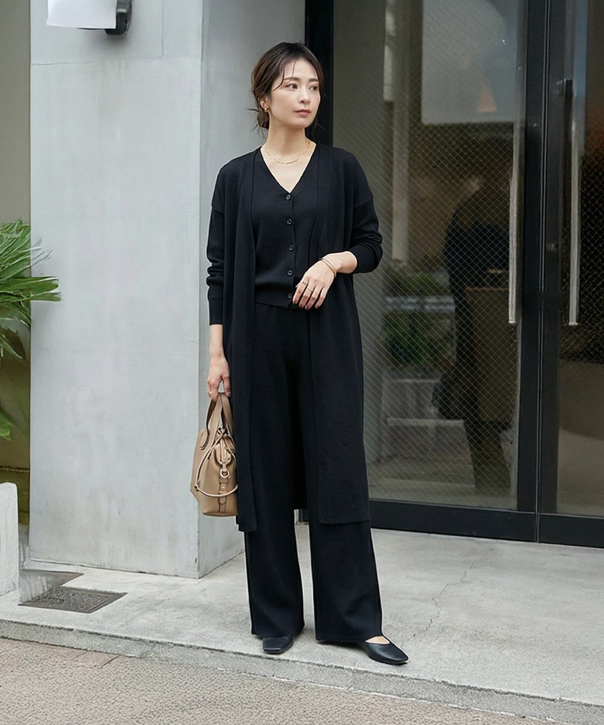 着用イメージ 163cm ブラック