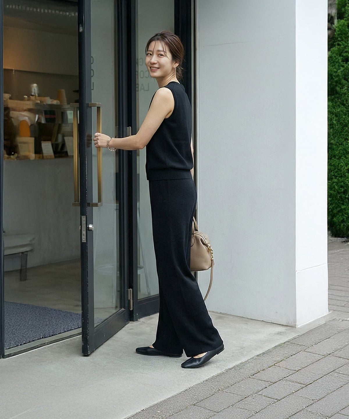 着用イメージ 163cm ブラック