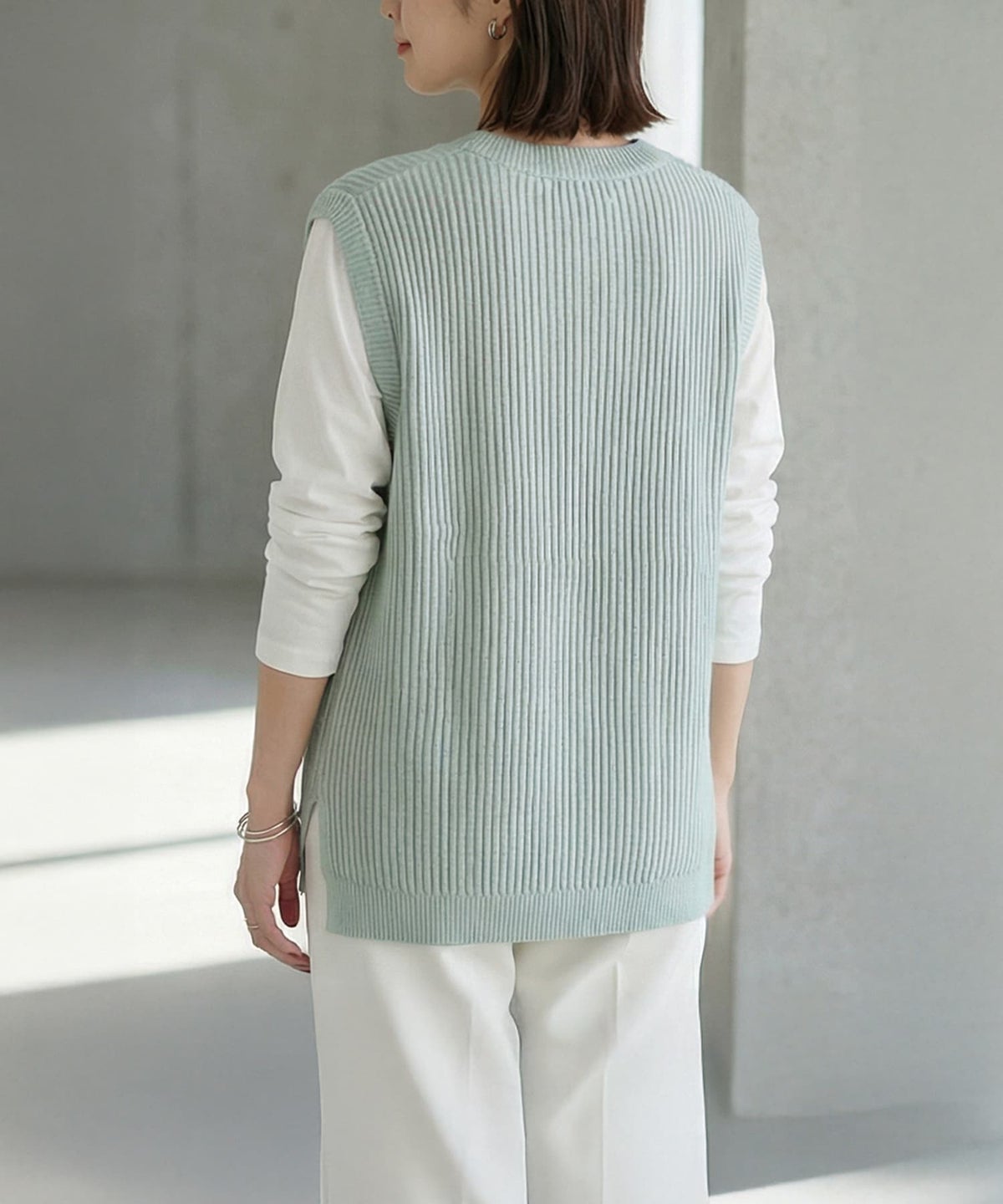 着用イメージ 163cm ミント