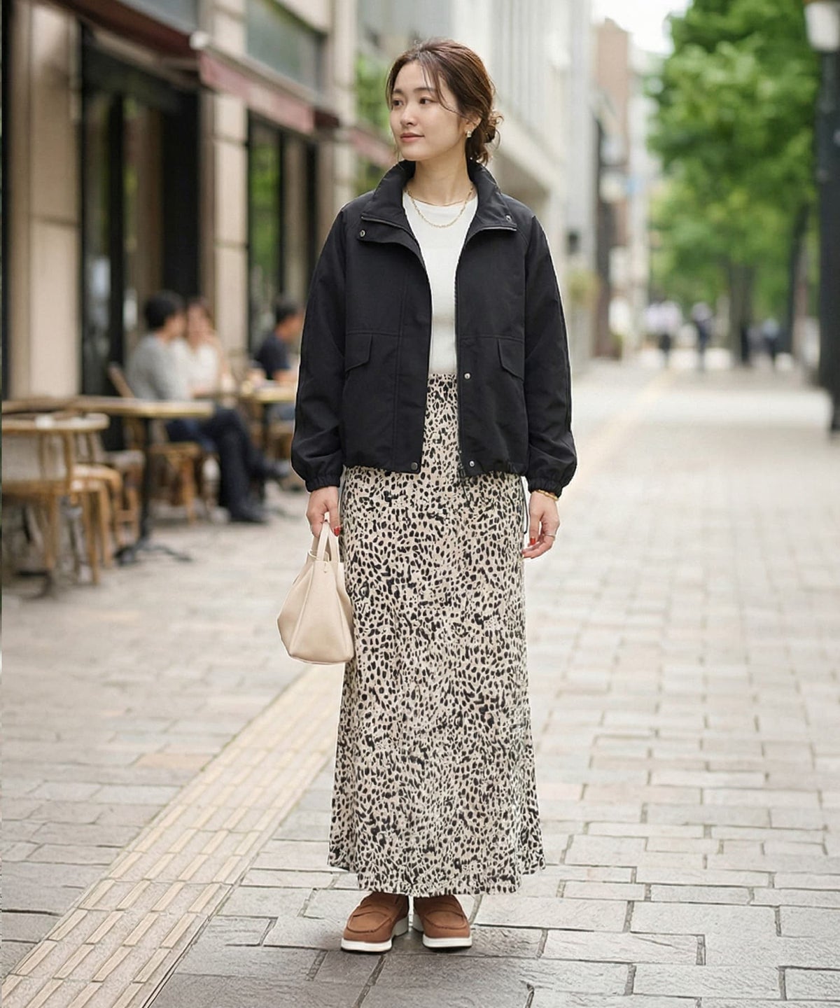 着用イメージ 163cm ブラック