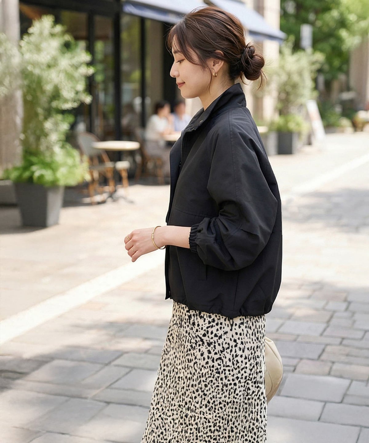 着用イメージ 163cm ブラック