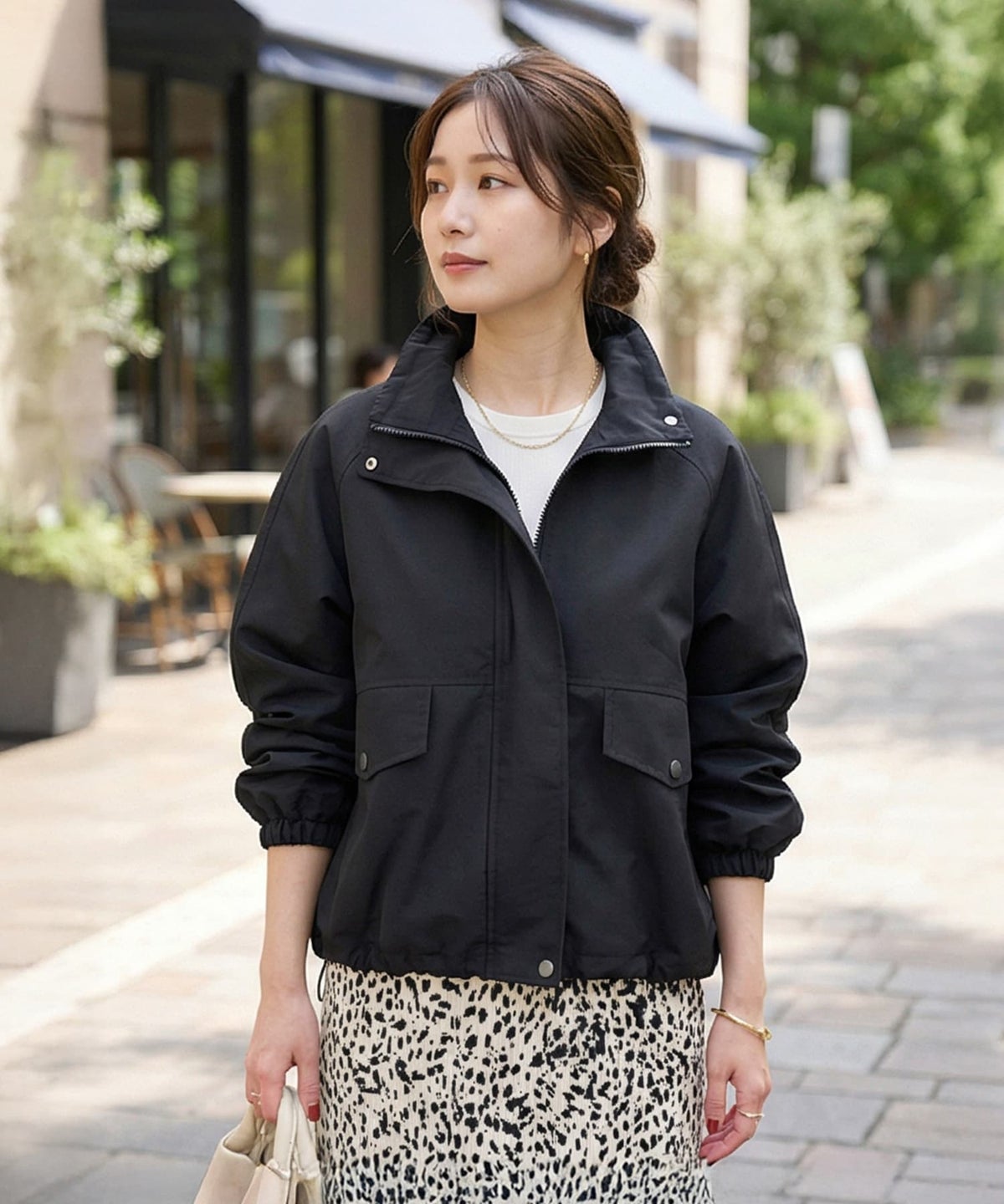 着用イメージ 163cm ブラック