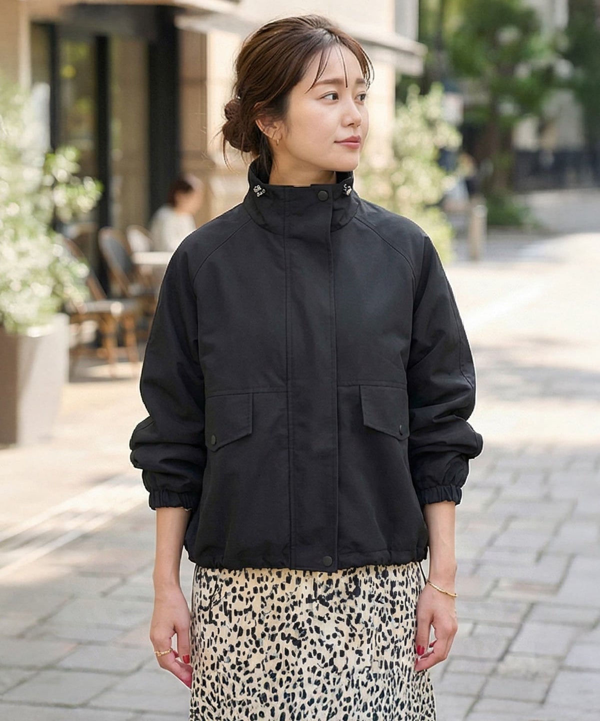 着用イメージ 163cm ブラック