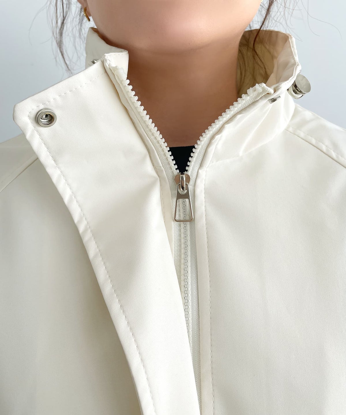 着用イメージ 163cm エクリュ