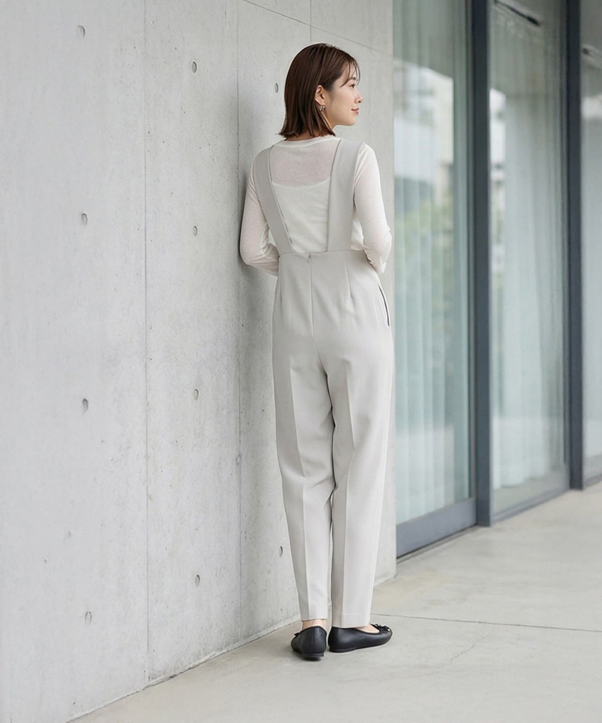 着用イメージ 163cm サンドベージュ