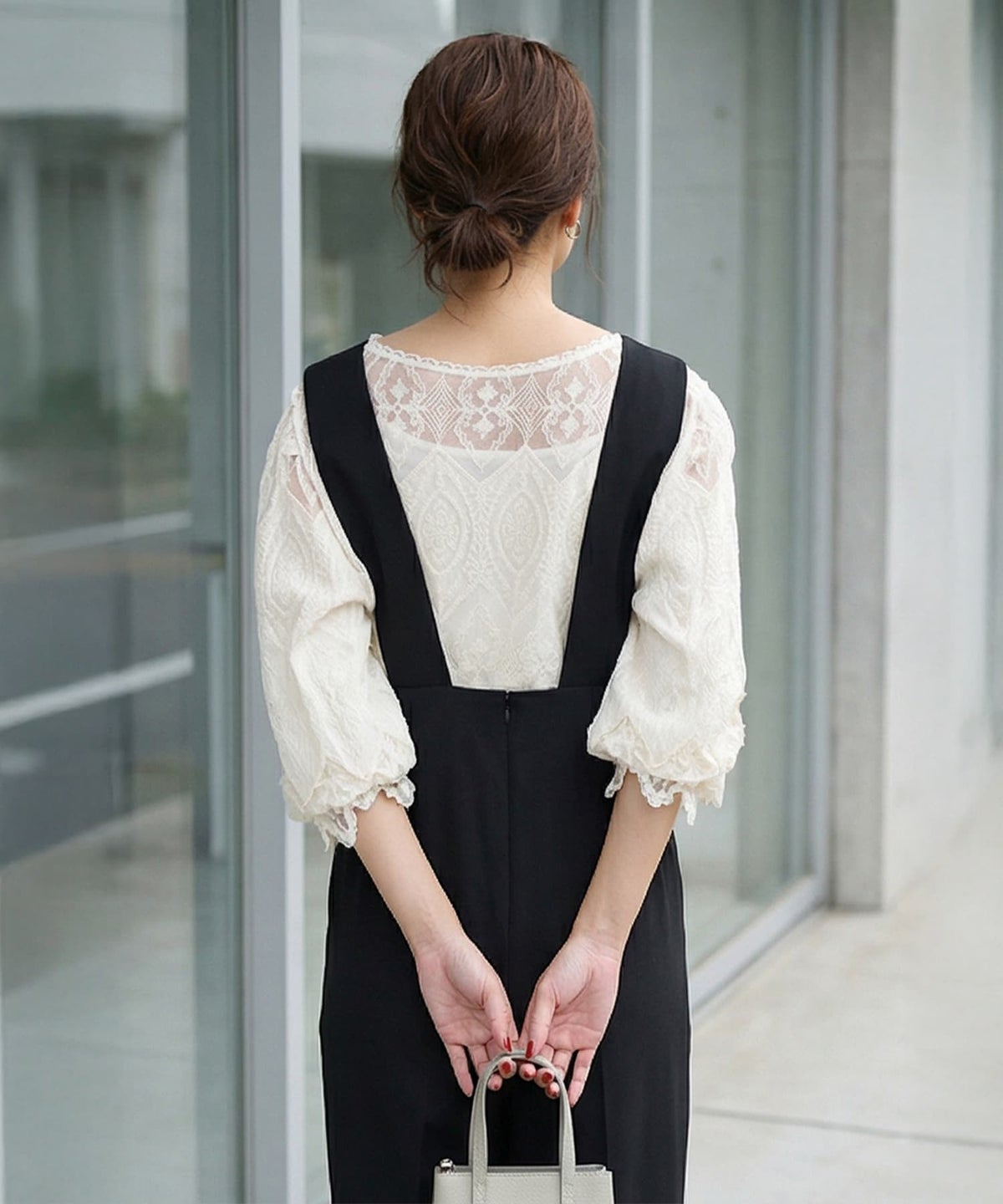 着用イメージ 163cm ブラック