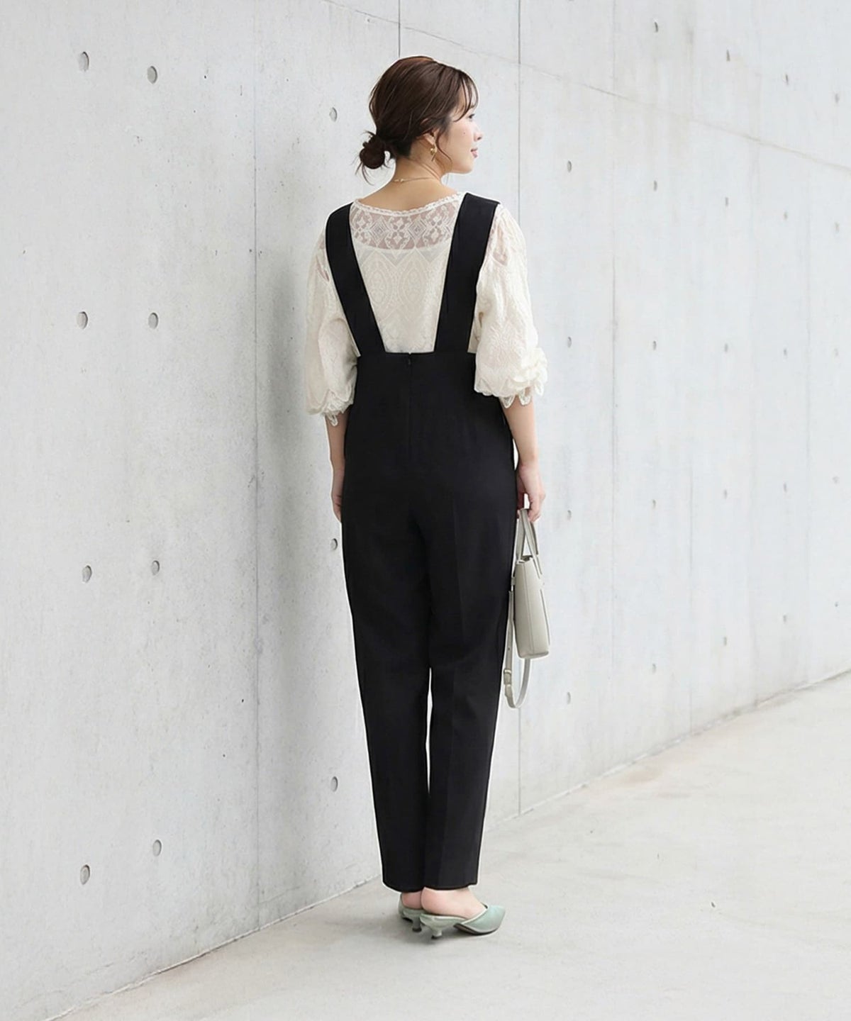 着用イメージ 163cm ブラック