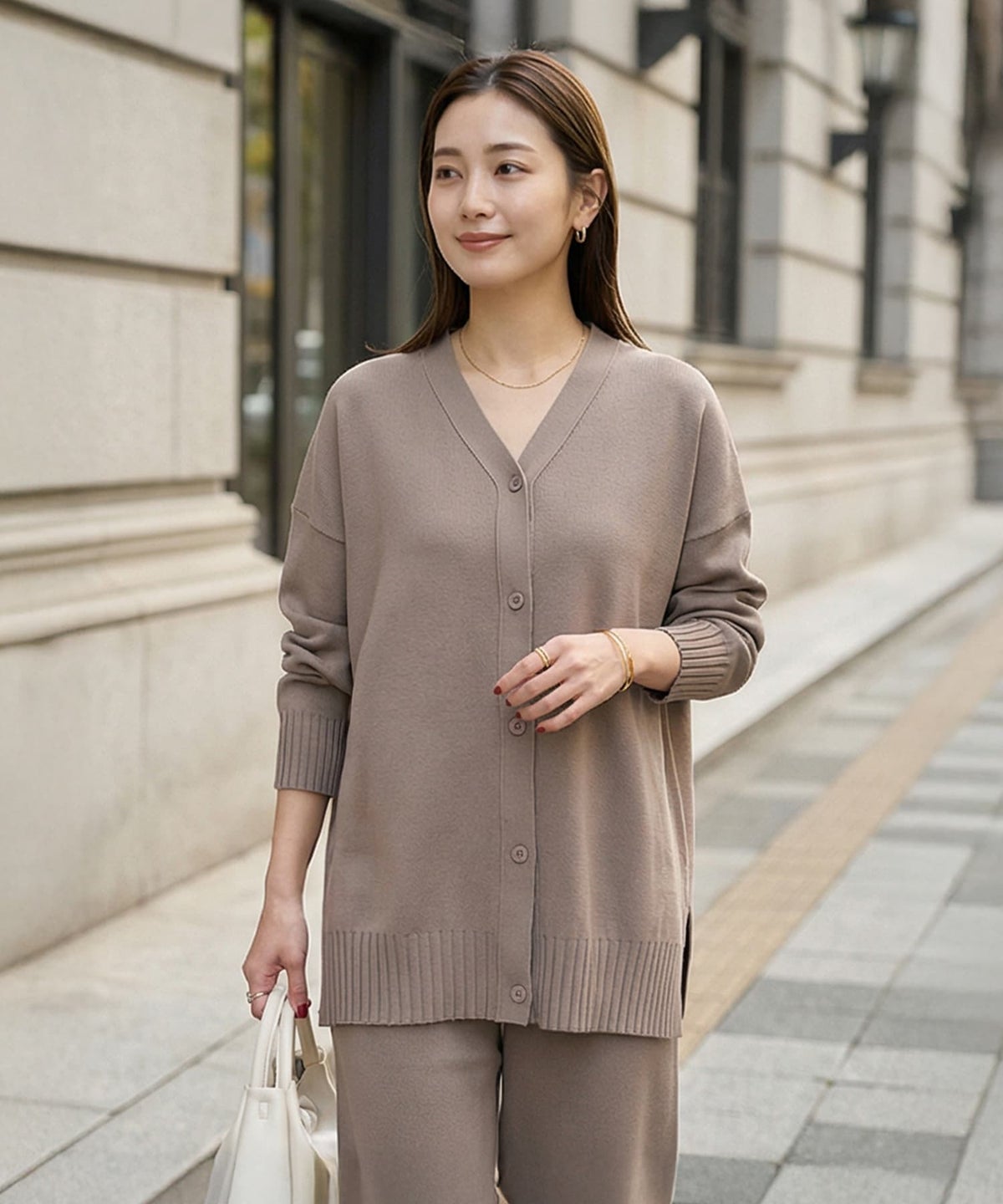 着用イメージ 163cm モカ