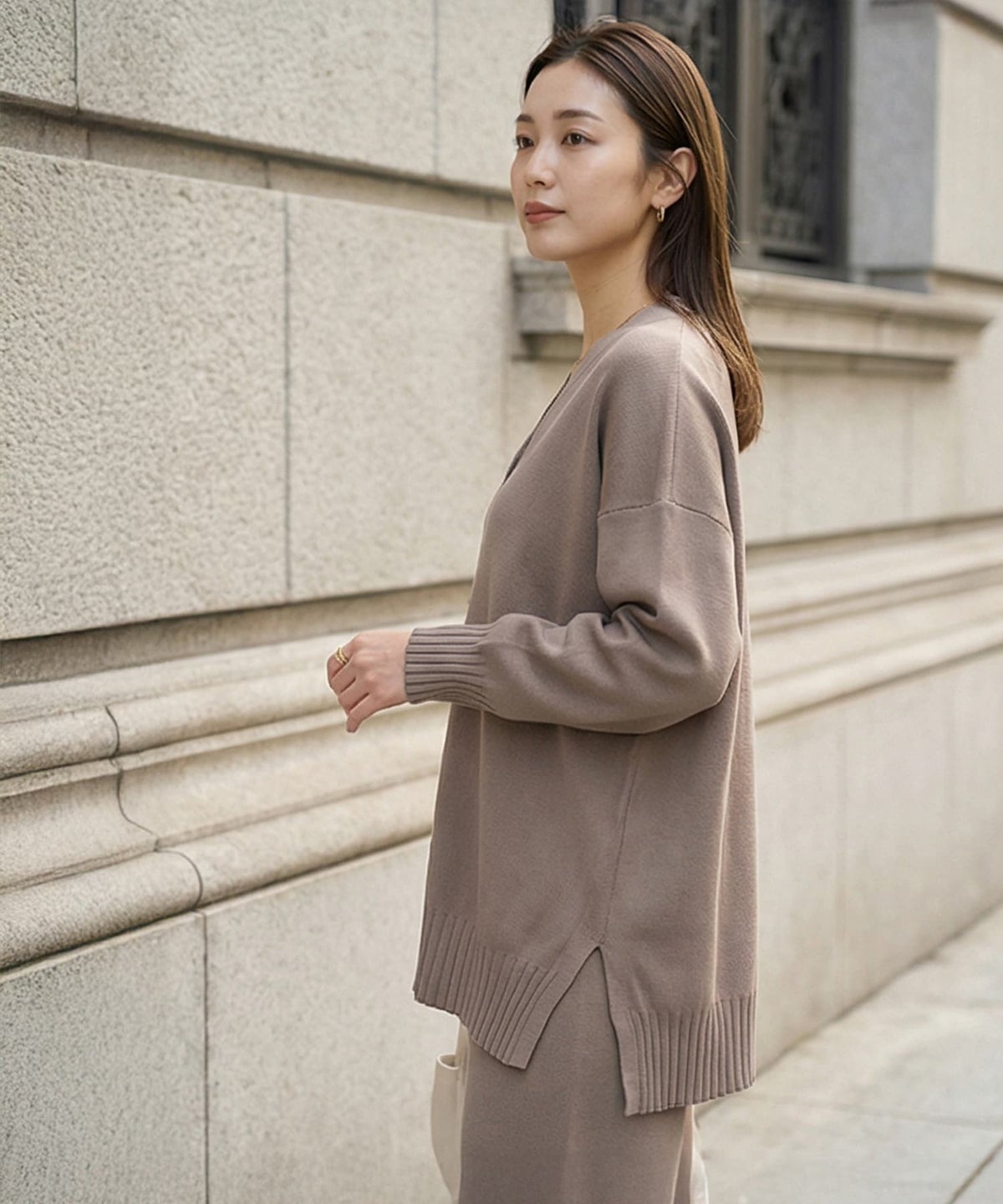 着用イメージ 163cm モカ