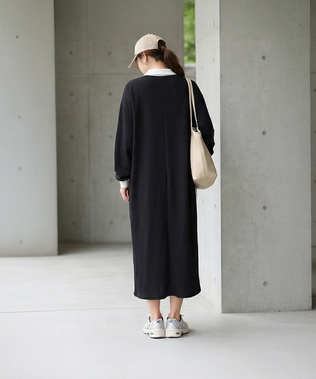 着用イメージ 163cm ブラック