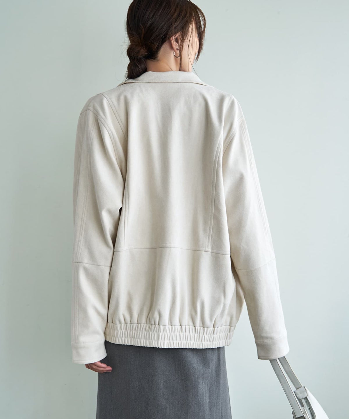 着用イメージ 166cm エクリュ