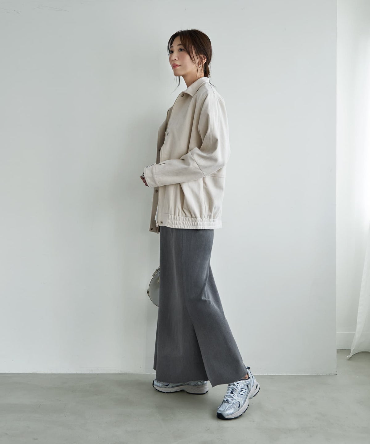 着用イメージ 166cm エクリュ