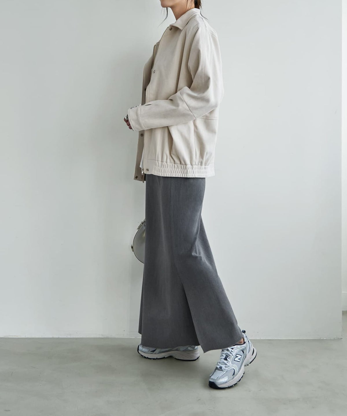 着用イメージ 166cm エクリュ
