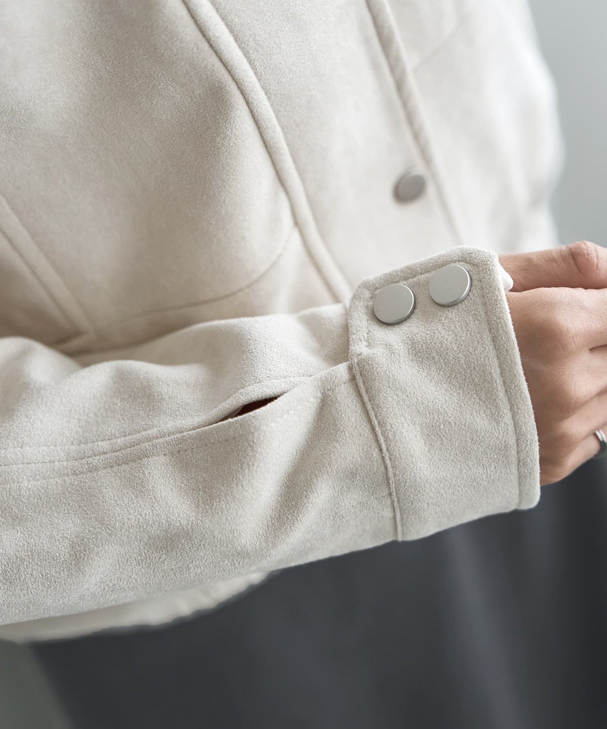 着用イメージ 166cm エクリュ