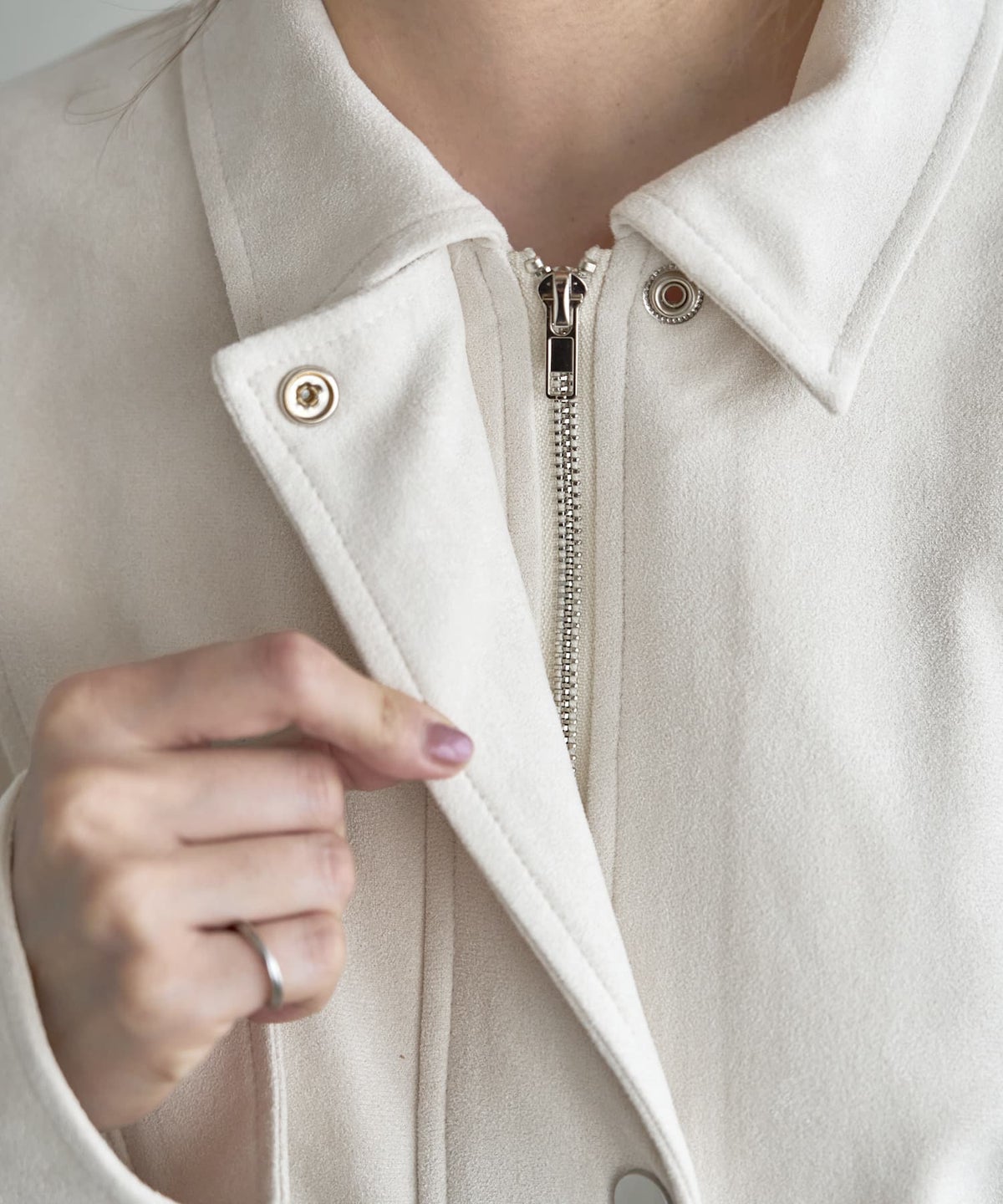 着用イメージ 166cm エクリュ