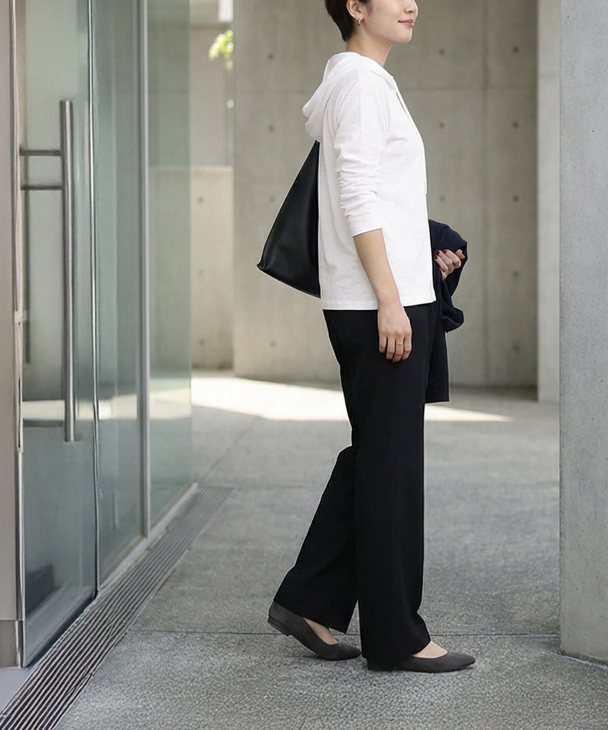 着用イメージ 163cm ホワイト