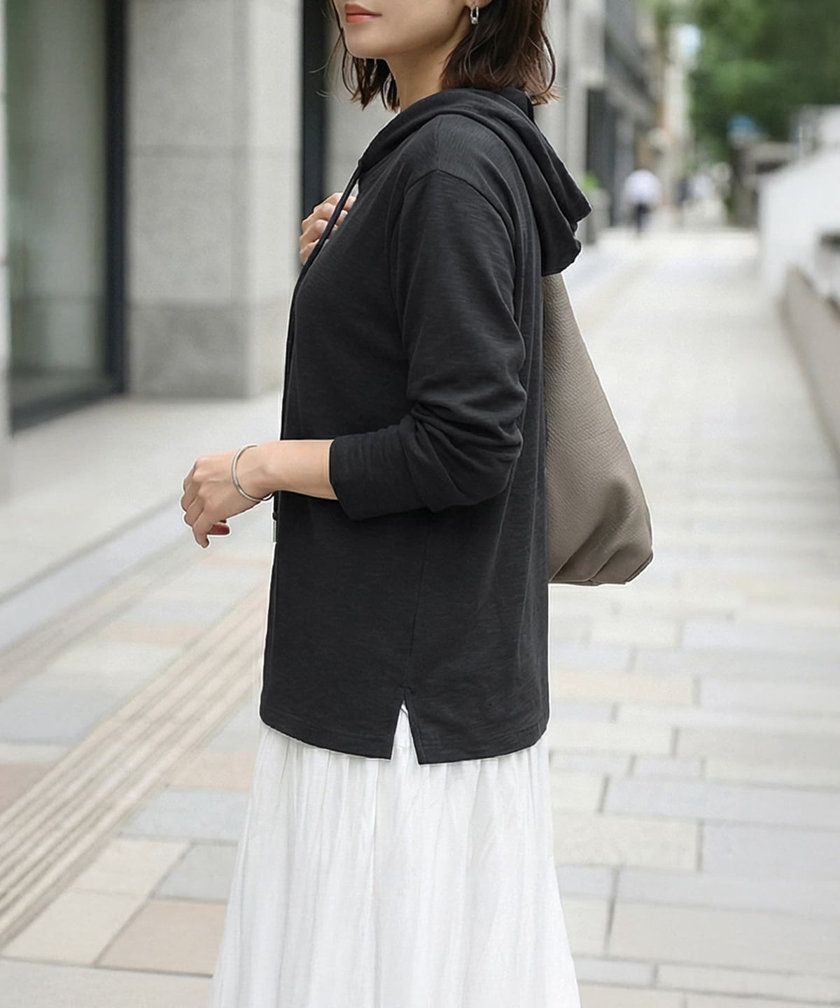 着用イメージ 163cm ブラック