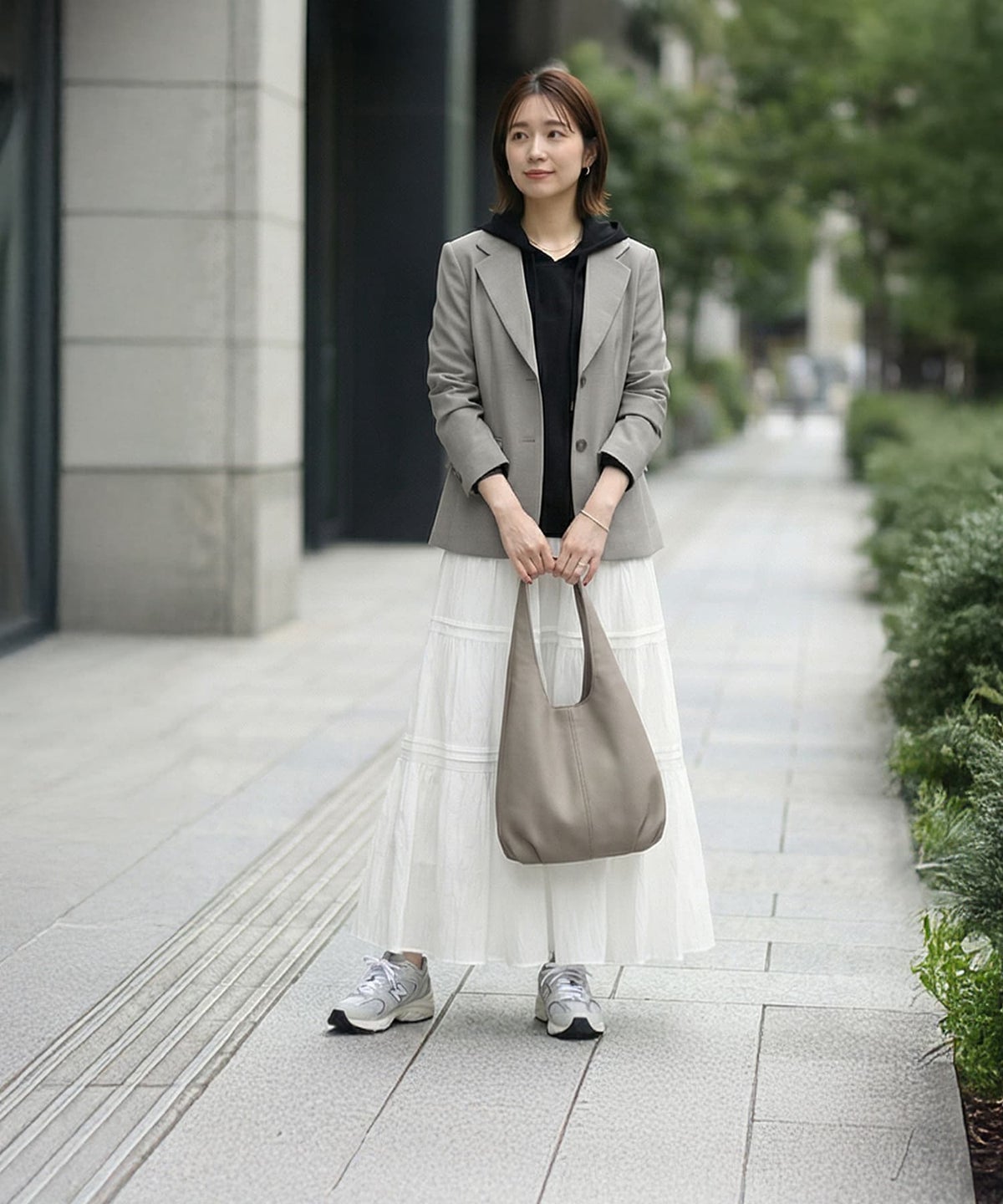 着用イメージ 163cm ブラック