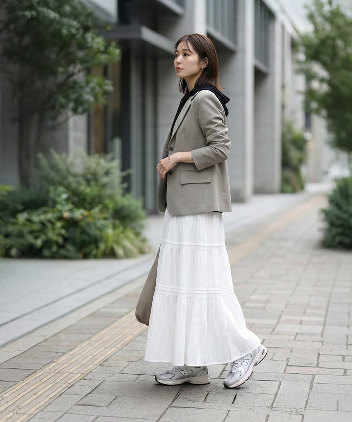 着用イメージ 163cm ブラック