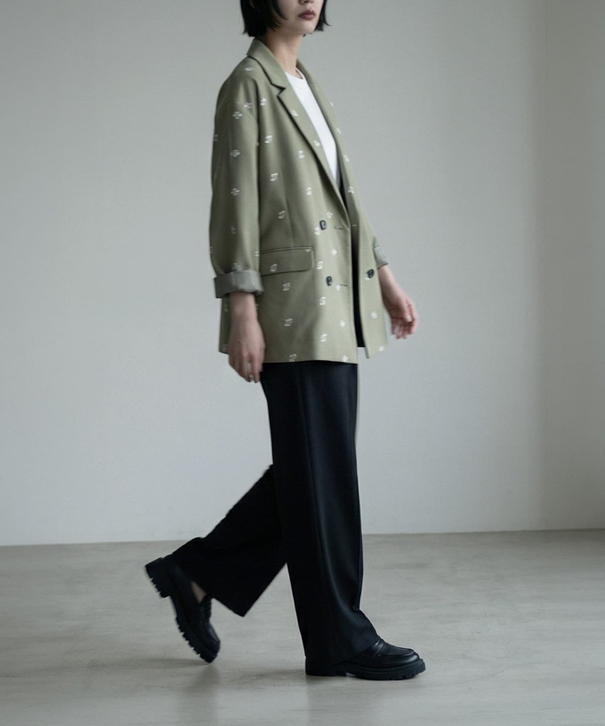 着用イメージ 170cm グリーン