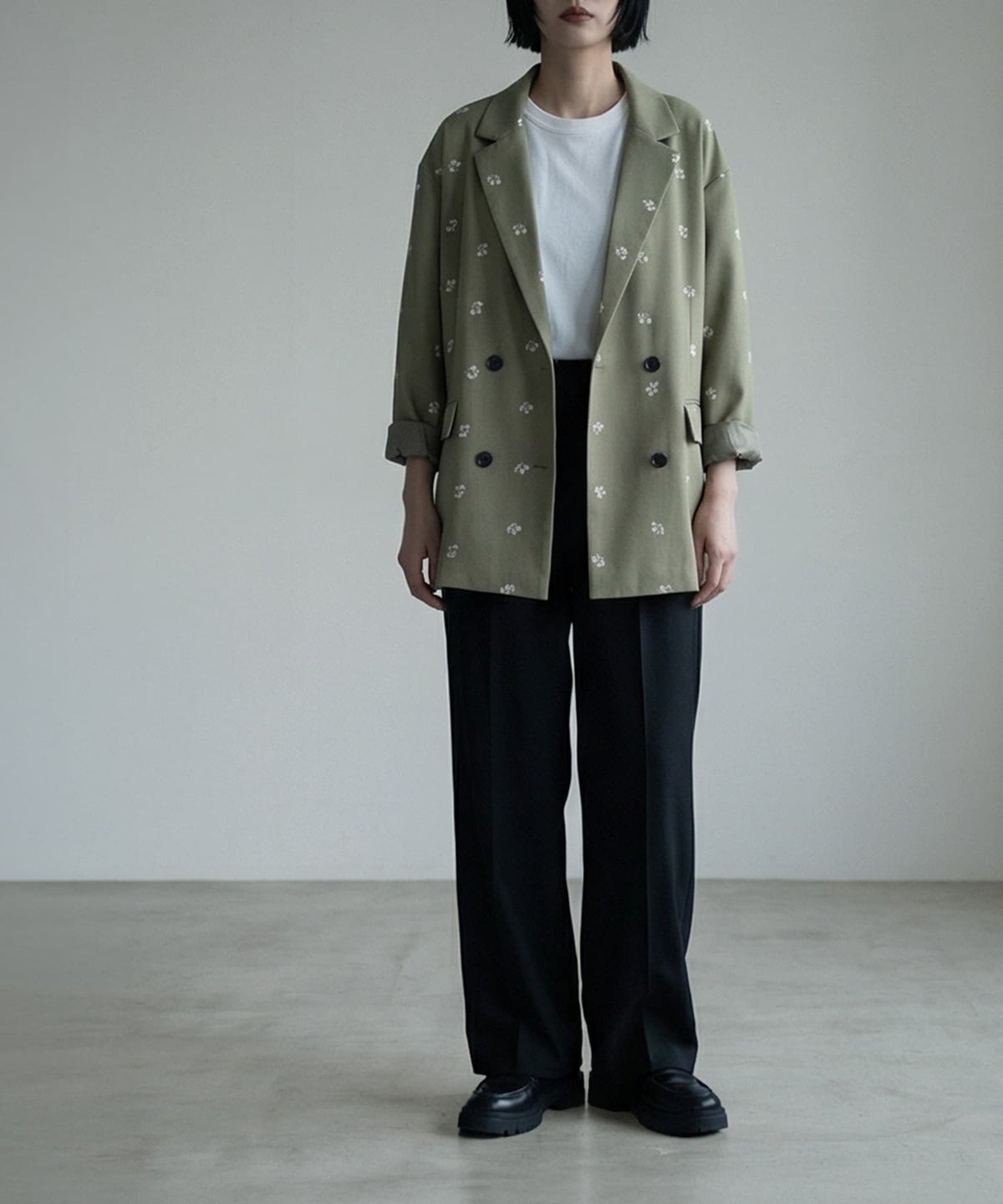 着用イメージ 170cm グリーン