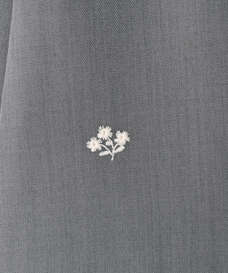BLK001】花柄刺繍ツイルテーラードジャケット | おしゃれな大人 