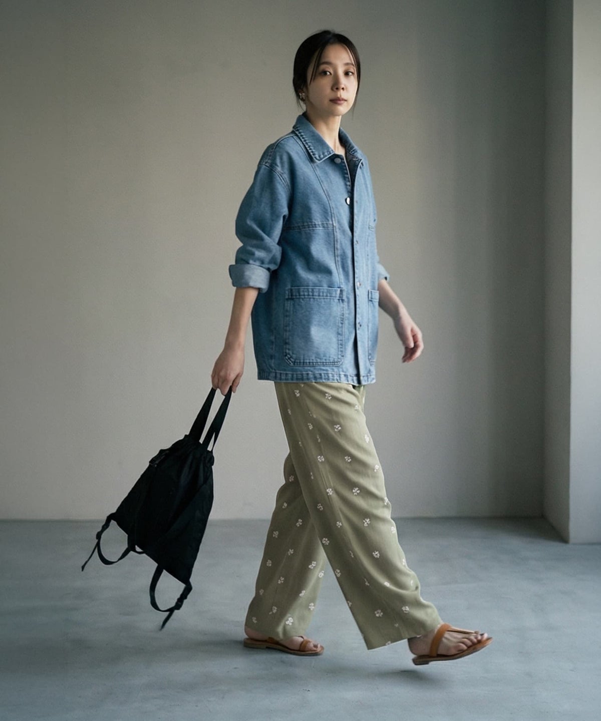 着用イメージ 170cm グリーン