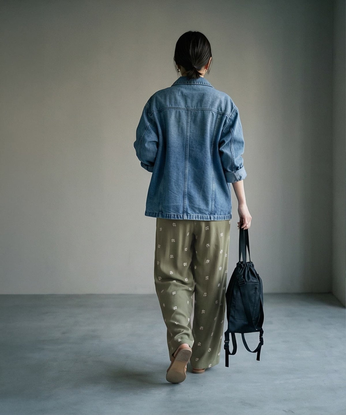 着用イメージ 170cm グリーン