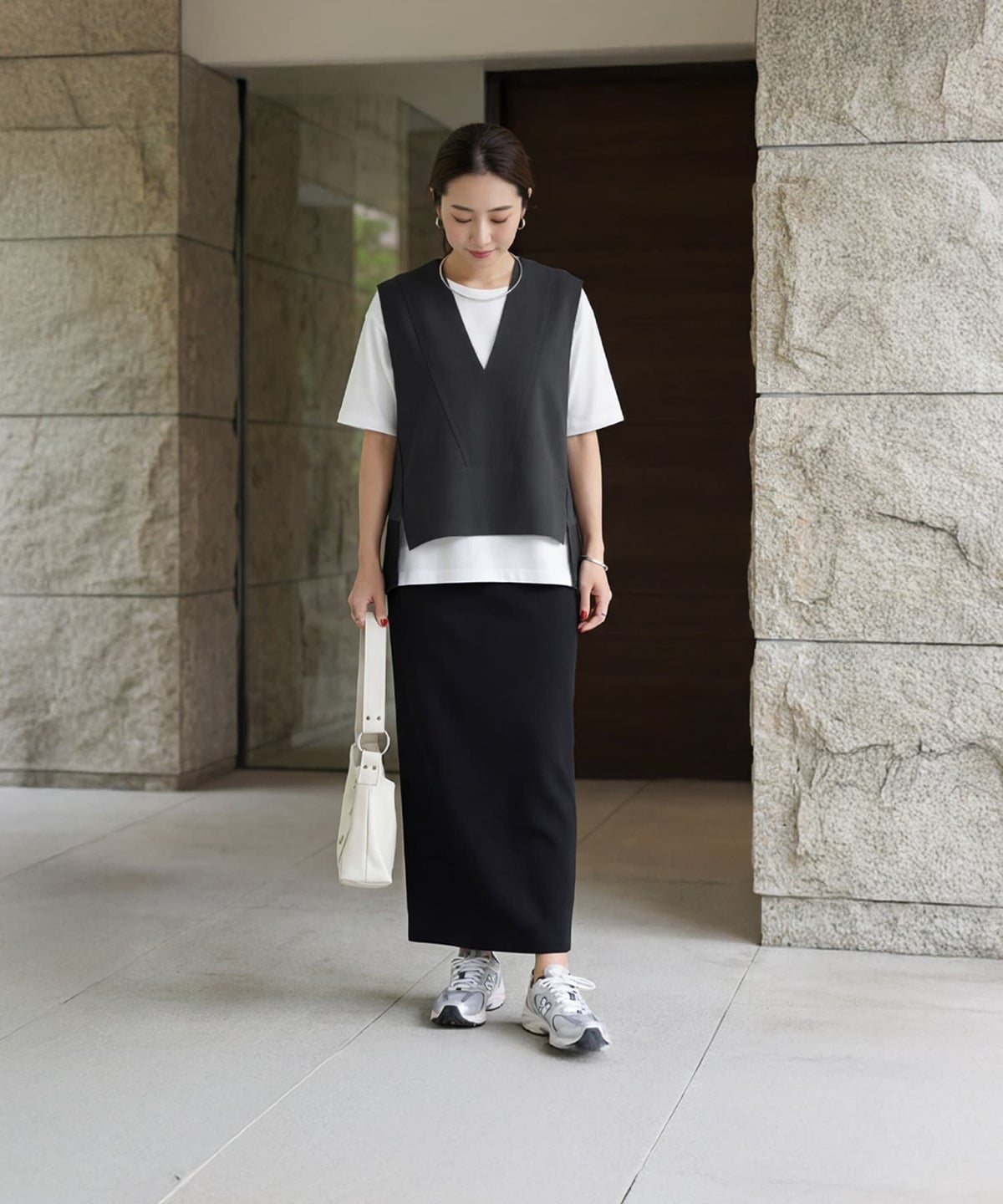 着用イメージ 163cm ブラック